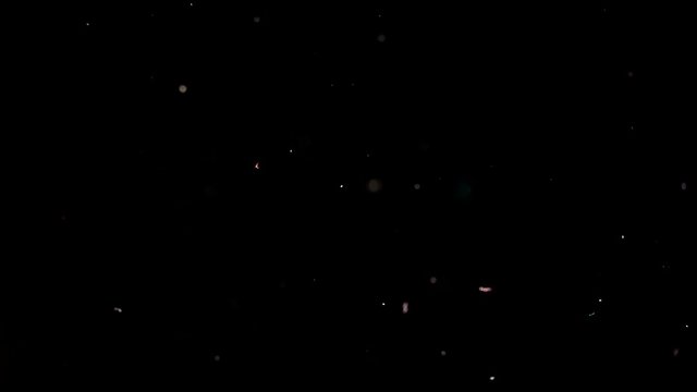 Particles flying on a black background. Colored particles flying erratically.