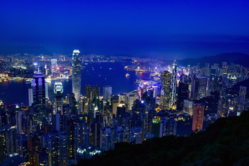 Obraz premium 香港の夜景