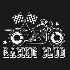 Motorcycle Club Logo. Vector Illustration