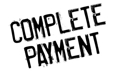 Complete Payment rubber stamp. Grunge design with dust scratches. Effects can be easily removed for a clean, crisp look. Color is easily changed.