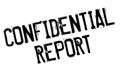 Confidential Report rubber stamp. Grunge design with dust scratches. Effects can be easily removed for a clean, crisp look. Color is easily changed.
