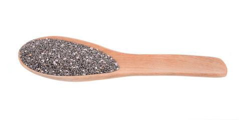 chia seeds isolated on white