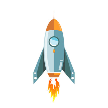 recommend clip art: metallic rocket illustration design