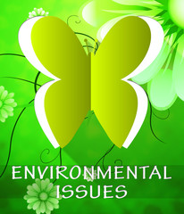 Environment Issues Butterfly Shows Nature 3d Illustration