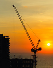Construction Crane Silhouette
