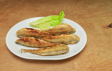 delicious crispy fried capelin