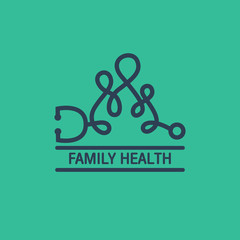 Family Health logo vector