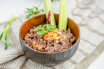 Steamed whole grain traditional thai rice best rice for healthy