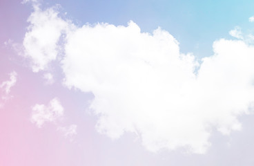 sky and soft cloud with pastel color filter , nature abstract ba