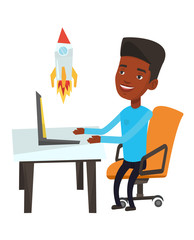 Business start up vector illustration.