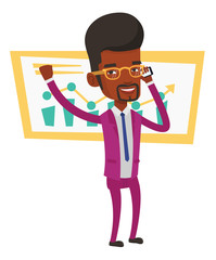 Successful businessman celebrating success.