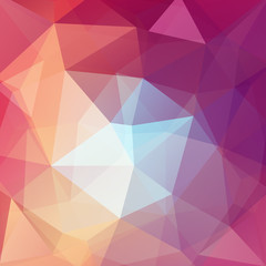 Abstract polygonal vector background. Colorful geometric vector illustration. Creative design template. Pink, orange, purple, blue colors