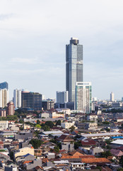 Fototapeta na wymiar Tall building in Jakarta, Indonesia capital city