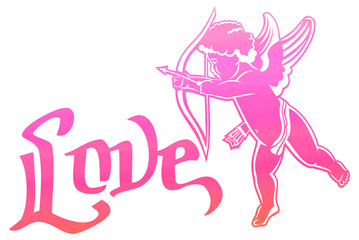 Artistic written single word 