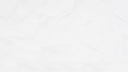 Crumpled white paper texture, paper background for design with copy space for text or image.