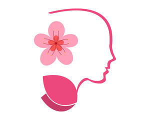 flower ladies feminine icon