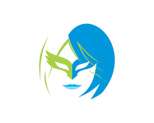 mask ladies feminine icon