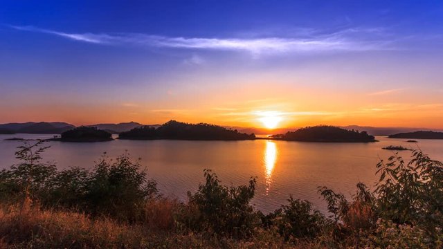 sunset time lapse in Thailand travel