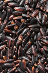 Pile of black rice