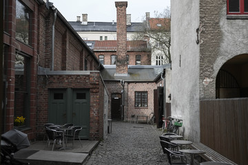 Fototapeta na wymiar Alley in Oslo