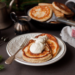 Wholemeal Pancakes with Mascarpone