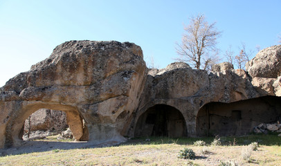 Rock tombs and churches, Kilistra Turkey 
