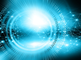 Best Internet Concept of global business.Technological background. Rays symbols Wi-Fi, of the Internet, television, mobile and satellite communications