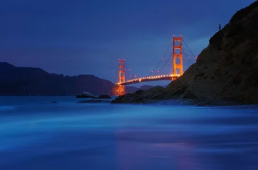 Printed roller blinds Baker Beach, San Francisco Golden Gate Bridge at Baker Beach, San Francisco, California, USA