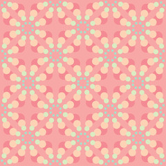Abstract circled geometric seamless pattern. eps10