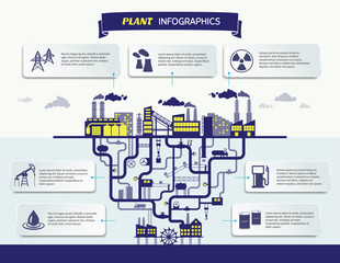 Plant infographics vector illustration