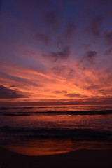 Fototapeta premium Sonnenuntergang Lido di Camaiore im Ligurischen Meer