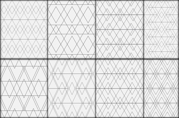 Naklejka premium Geometric modern seamless pattern vector background