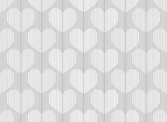 Heart shaped modern line pattern vector background