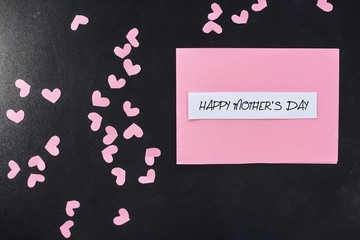 Pink hearts for every mother