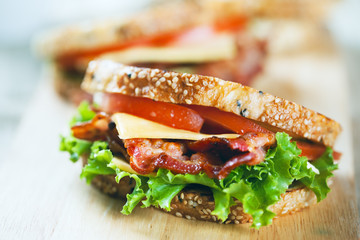 grilled bacon sandwich