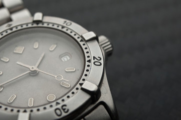 Detail of watch machinery.