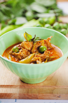 spicy pork curry,thai food