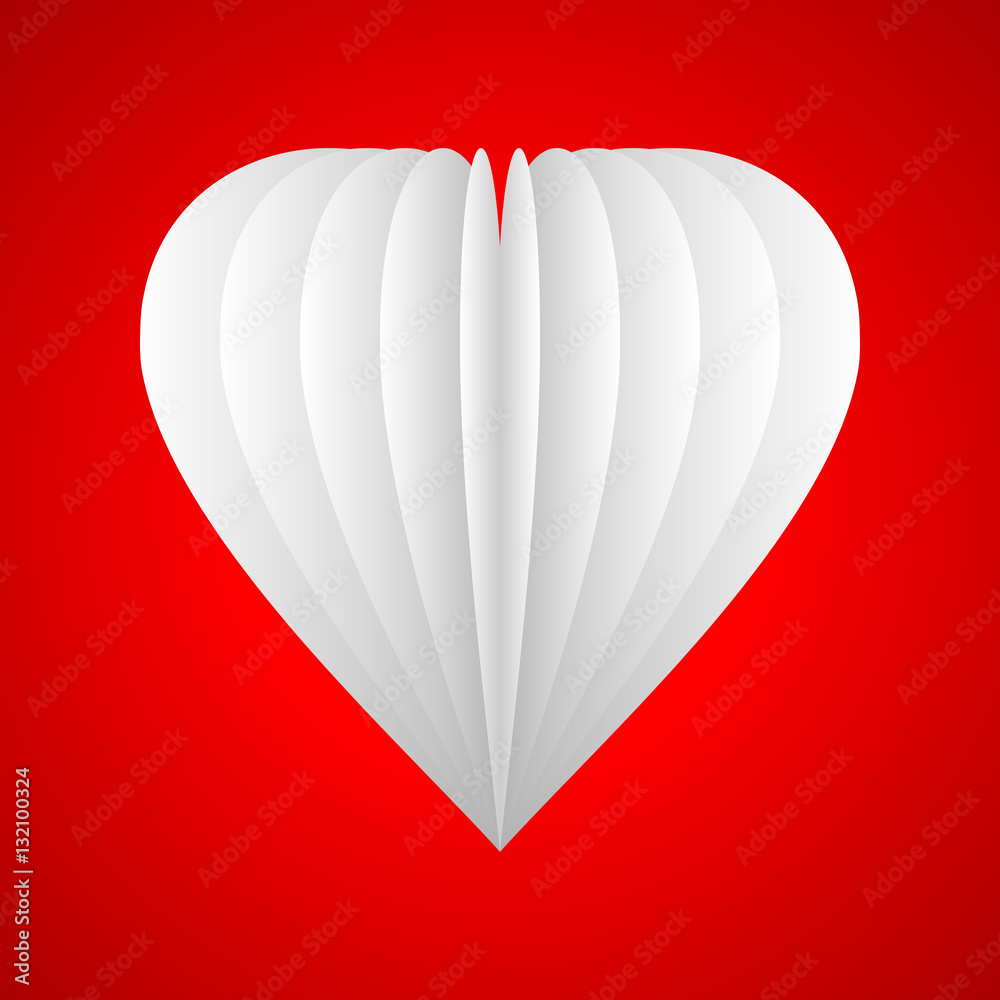 Poster valentines vector greeting card with heart - abstract background in eps 10.