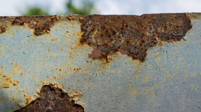 Rusty metal steel with oxide