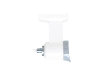 Rotor vegetable slicer and shredder base isolated on white background