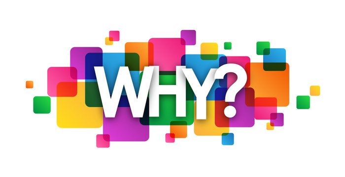 "WHY?" Vector Overlapping Letters Icon