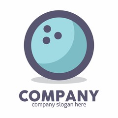 Bowling logo icon vector template
