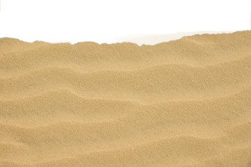 closeup of sand pattern of a beach in the summer