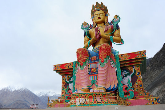 The Big Maitreya Buddha statue, Ladakh, India