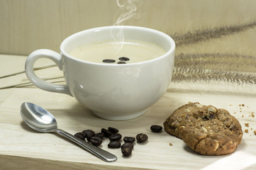 coffee in the morning time.