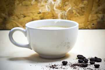 coffee in the morning time.