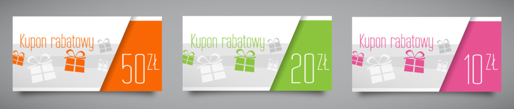 Kupon rabatowy / 50, 20, 10 Złoty