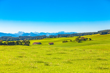 panoramic view of unterallgaue in bavaria