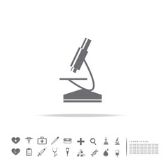 medical microscope icon