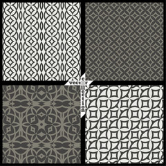 Vector set of seamless pattern